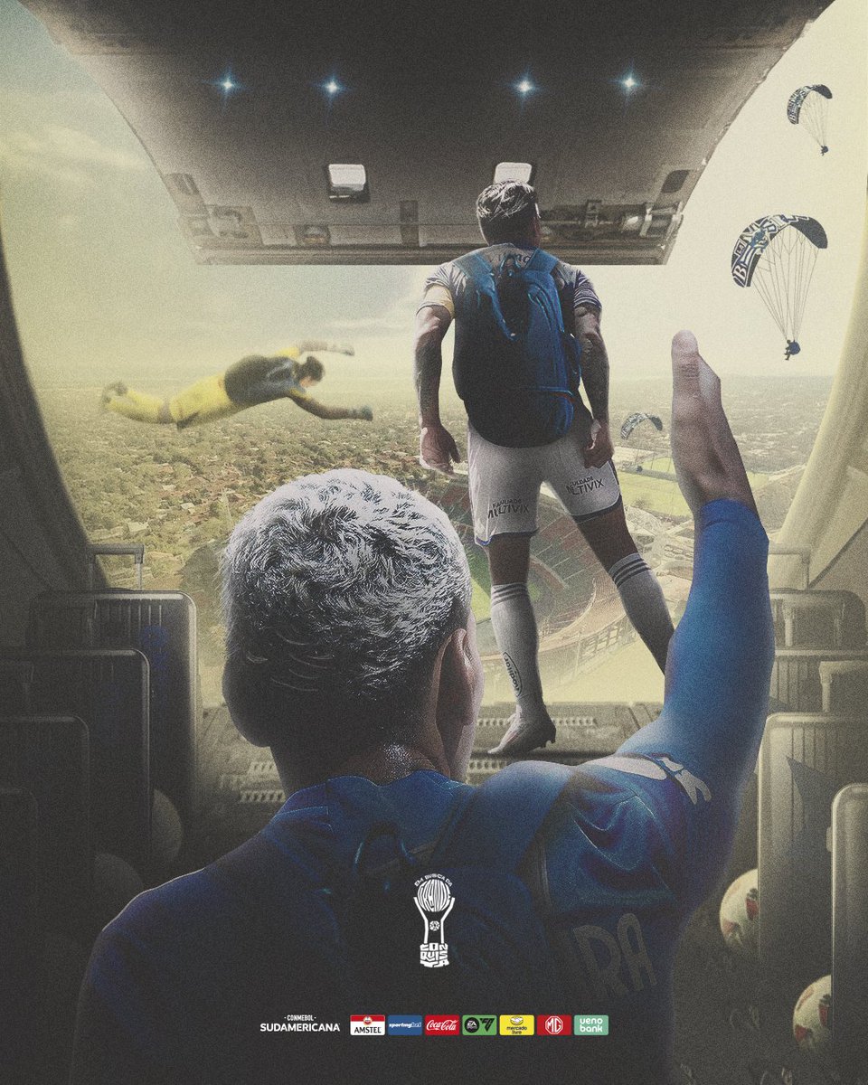 Cruzeiro's tweet image. Atenção Nação Azul, a missão em busca da Grande Conquista começou! 🪂 

Hora de fazermos um tuitaço com a hashtag #CruzeiroConquista para iluminar Assunção e dominar os trending topics!