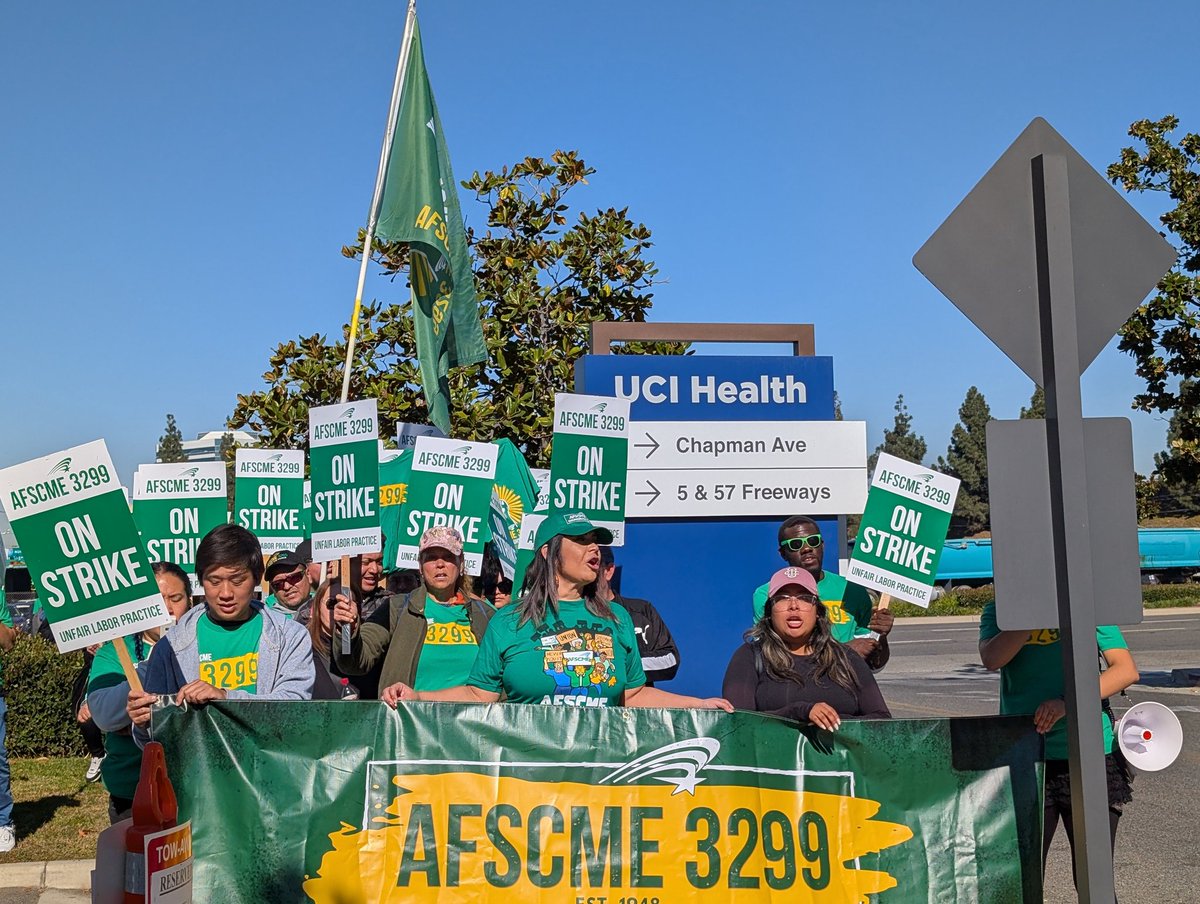 OC Labor Federation (@oclf) on Twitter photo Another day on the line standing in solidarity with our <a href="/afscme3299/">AFSCME Local 3299</a> family! The UC system can't balance their budget on the back of our members and expect us to lay down. No contract, no peace! #UnionStrong Another day on the line standing in solidarity with our <a href="/afscme3299/">AFSCME Local 3299</a> family! The UC system can't balance their budget on the back of our members and expect us to lay down. No contract, no peace! #UnionStrong