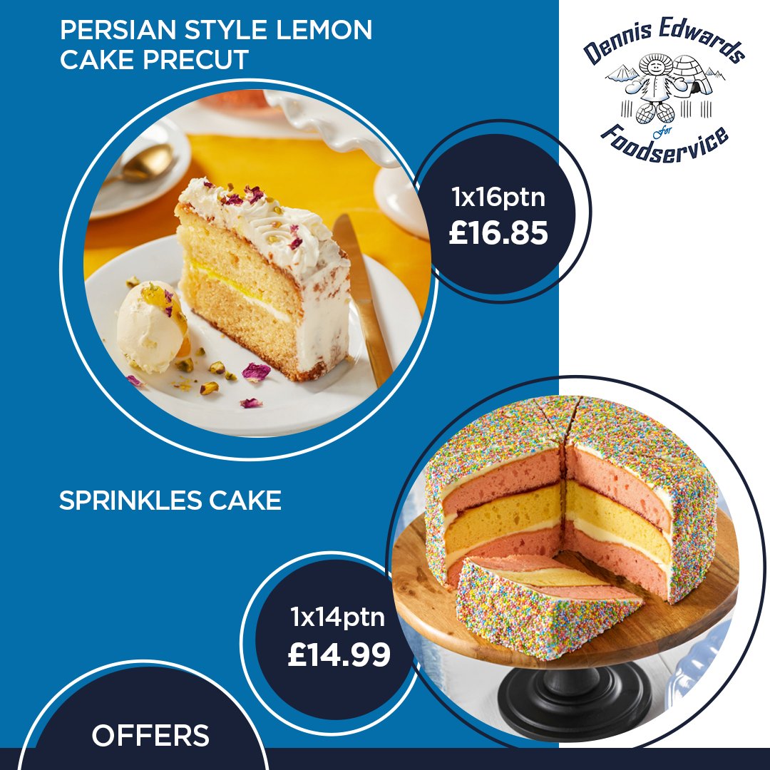There's still time to get your hands on these irresistible cakes this month! 🍰🤤 Perfect for making your sweet treats even sweeter 👌

Browse all dessert offers here! 👀 ow.ly/fS6R50U9SeI

#Foodservice #Hospitality #Catering