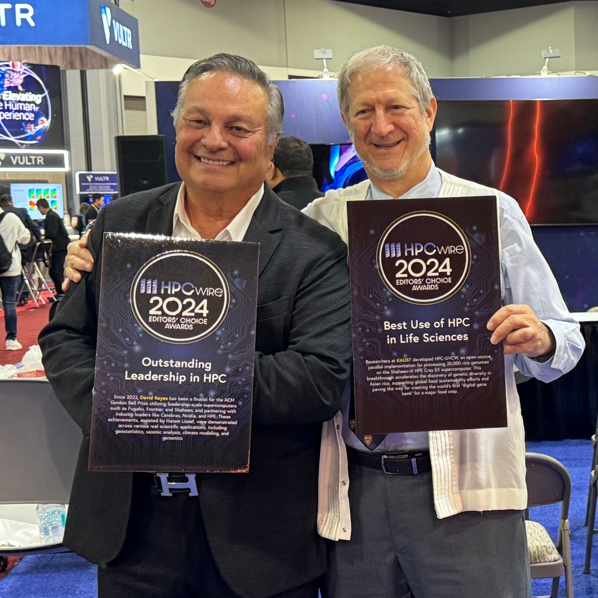 Congratulations to@KAUST_News for being named a 2024 HPCwire Editors' Choice Award (ECA) recipient. 

KAUST won: ECA: Best Use of HPC in Life Sciences and ECA: Outstanding Leadership in HPC.

More about these awards here: ow.ly/vmS050U9o20 #HPC #LifeSciences