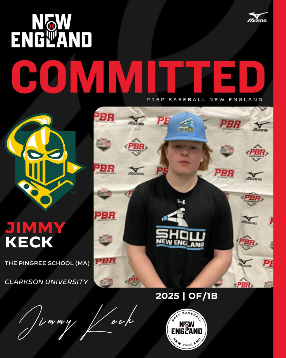 🚨 𝓝𝓮𝔀 𝓒𝓸𝓶𝓶𝓲𝓽𝓶𝓮𝓷𝓽 🚨

👏 Congratulations to ‘25 Jimmy Keck (The Pingree School, MA) on announcing his commitment to Clarkson University!

👤 loom.ly/TOXsHQc

#BeSeen #Committed | <a href="/prepbaseball/">Prep Baseball</a>