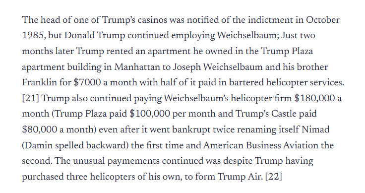 spookygraphs's tweet photo. Donald Trump, Trump air, and cocaine. How Trump trafficked cocaine across the US.
#spookyconnections

https://t.co/Ytx0tGBJBt https://t.co/WMyKil2Gw4