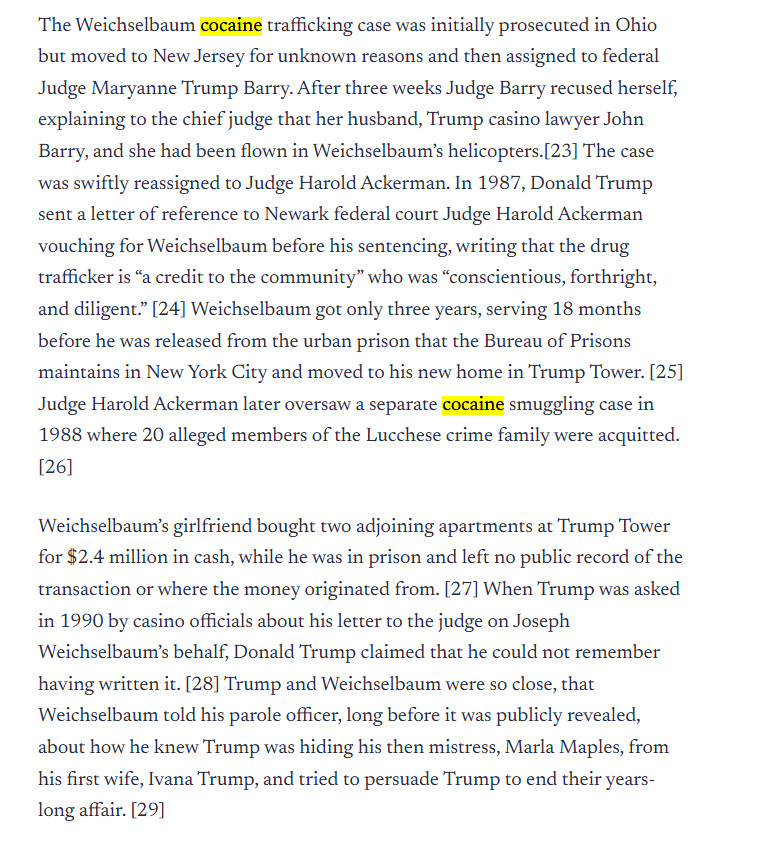 spookygraphs's tweet photo. Donald Trump, Trump air, and cocaine. How Trump trafficked cocaine across the US.
#spookyconnections

https://t.co/Ytx0tGBJBt https://t.co/WMyKil2Gw4