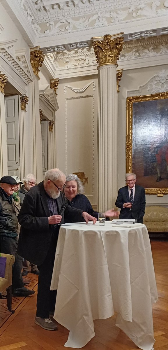 Adam Hanna (@adamdhanna) on Twitter photo Thank you to the Provost of <a href="/tcddublin/">Trinity College Dublin</a> for hosting the launch of Derek Mahon: A Retrospective. The perfect place for Michael Longley to return and reminisce about the early 1960s: "From Derek Mahon, more than anyone else, I learned what is meant by poetry." All the Olympians. Thank you to the Provost of <a href="/tcddublin/">Trinity College Dublin</a> for hosting the launch of Derek Mahon: A Retrospective. The perfect place for Michael Longley to return and reminisce about the early 1960s: "From Derek Mahon, more than anyone else, I learned what is meant by poetry." All the Olympians.
