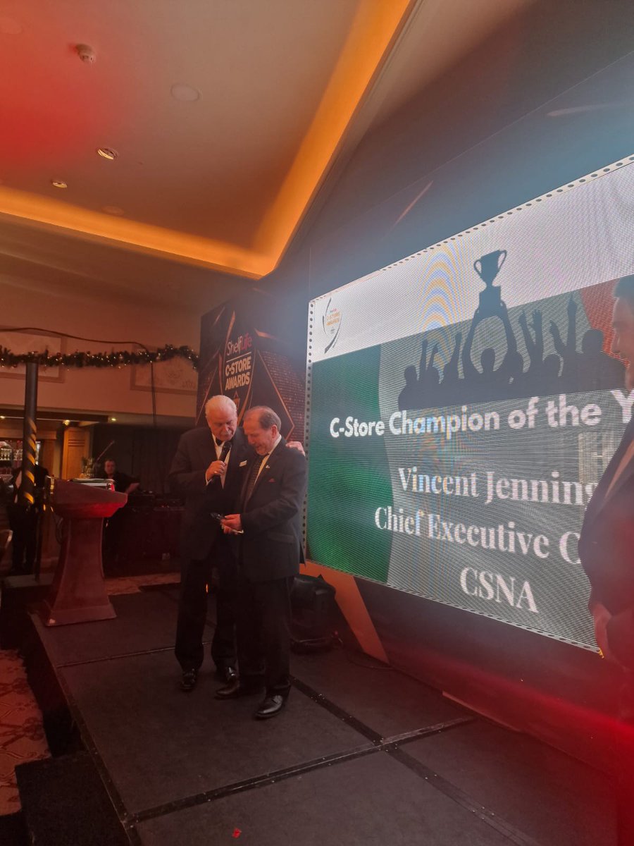 CSNA (@csna_ireland) on Twitter photo Huge congratulations to our CEO <a href="/VincentJenning6/">Vincent Jennings</a> on winning the C-Store Champion of the Year Award 🥳 🥂 A very deserving winner if we do say so ourselves!! #cstoreawards #csna #runbyretailersforretailers #retailersassociation <a href="/ShelfLifedotie/">ShelfLife.ie</a> Huge congratulations to our CEO <a href="/VincentJenning6/">Vincent Jennings</a> on winning the C-Store Champion of the Year Award 🥳 🥂 A very deserving winner if we do say so ourselves!! #cstoreawards #csna #runbyretailersforretailers #retailersassociation <a href="/ShelfLifedotie/">ShelfLife.ie</a>
