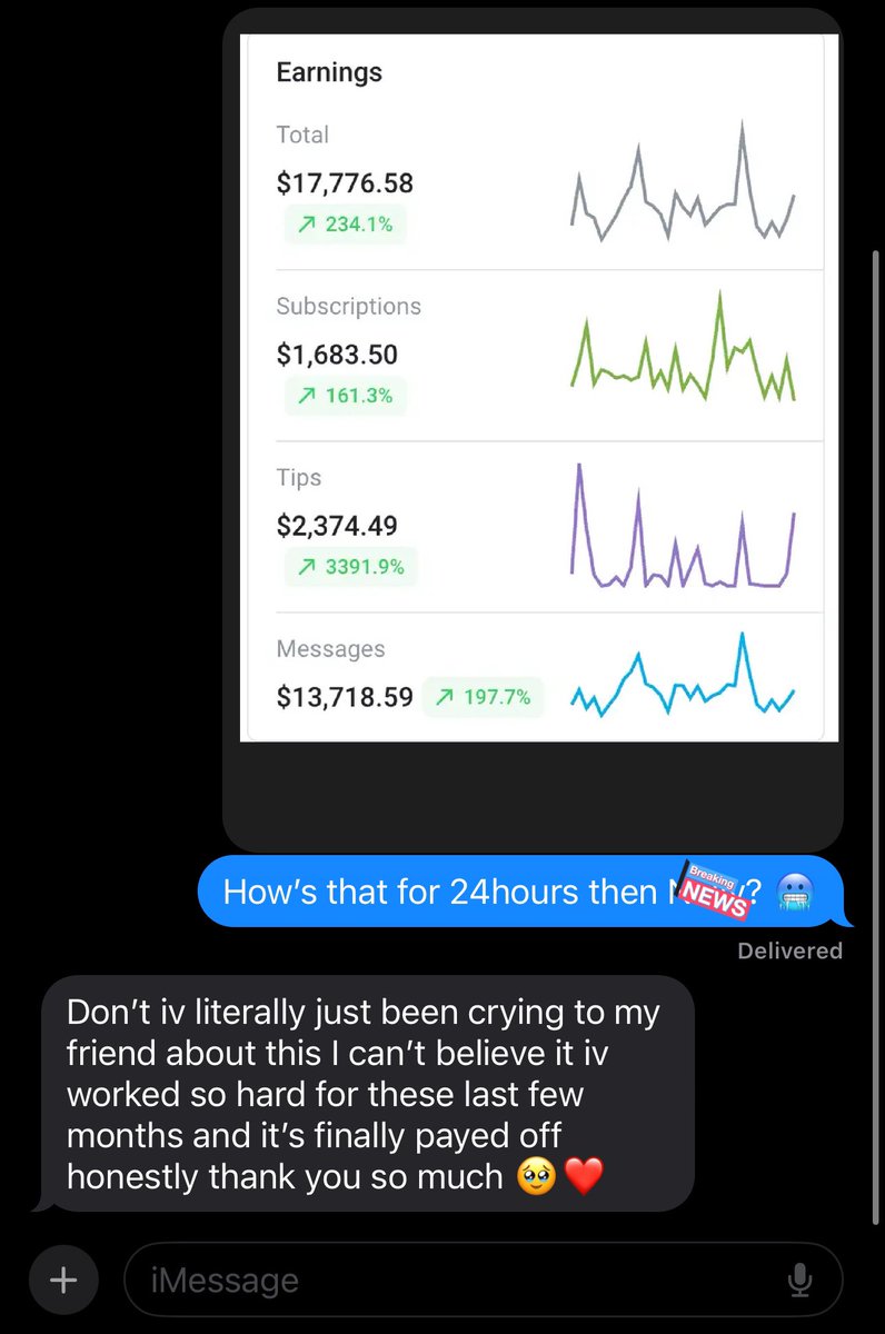 Life changing day for one of our latest creators 📈📈