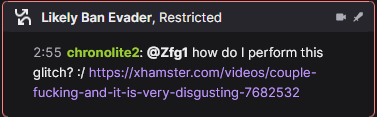 zfg111's tweet image. Chatter wants help with a glitch