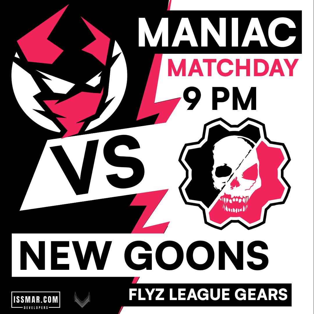 ManiacGG_'s tweet photo. ¡HOY ENFRENTAMOS EL MEJOR EQUIPO DE LA LIGA!
División 1
🆚New Goons
📷https://t.co/9xmN2Urmdy📷@FlyzLeagueGM📷
⏰9 PM CST
#Maniac #ManiacGears #MANWIN😈 https://t.co/iwXidTFp2o