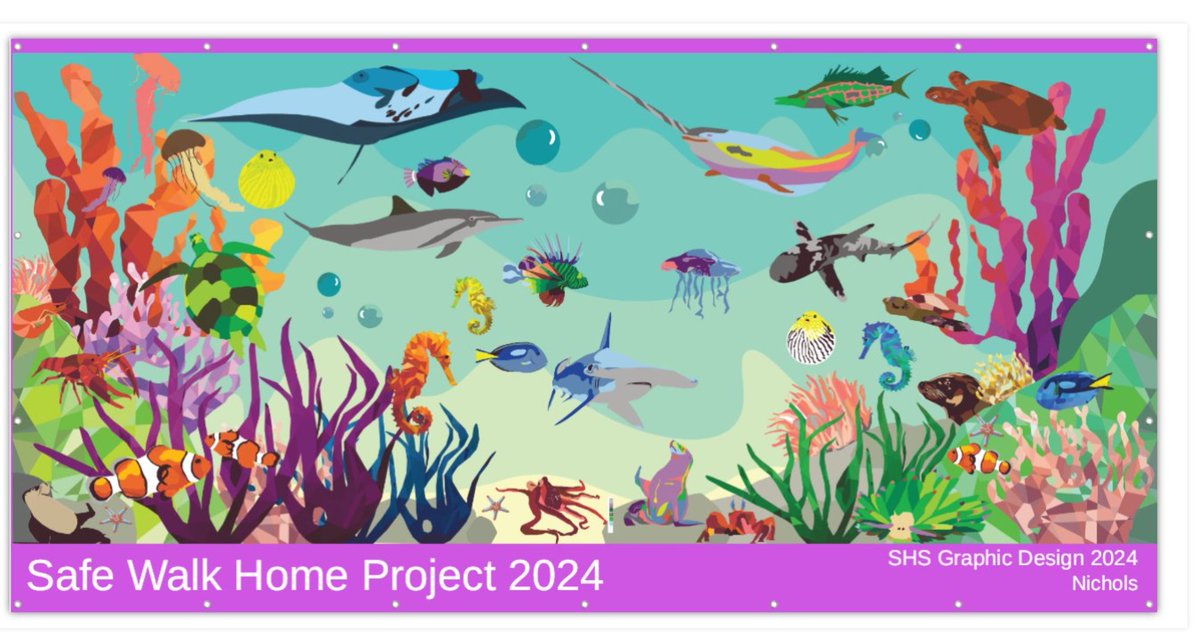 New sidewalk mural coming to East Salinas way to go, SHS Graphic Design!