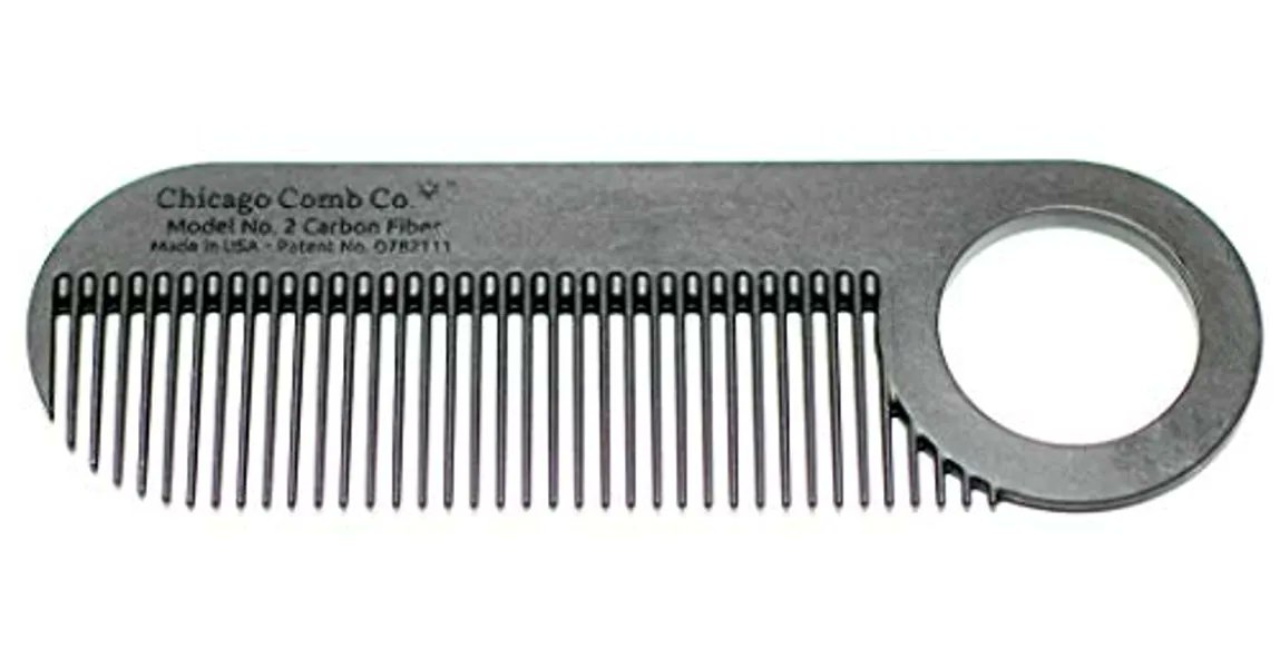 I just received Chicago Comb Model 2 Carbon Fiber, Made in USA, Anti-static, 4 inches (10 cm) long, Fine-tooth, Pocket &amp; Travel comb, for Thinner Hair, Beard &amp; Mustache comb from Anonymous via Throne. Thank you! throne.com/auvenil #Wishlist #Throne