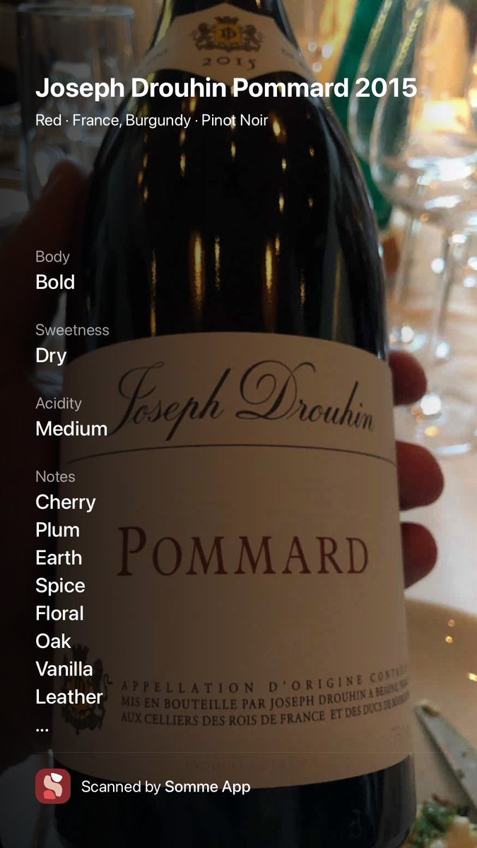 Curious Thoughts on a Pommard

So I recently cracked open a bottle of Joseph Drouhin Pommard 2015 during dinner with friends, and wow, what a treat. Right from the pour, it had this deep, rich color that really set the mood. The first sip hit with bold cherry and plum flavors,