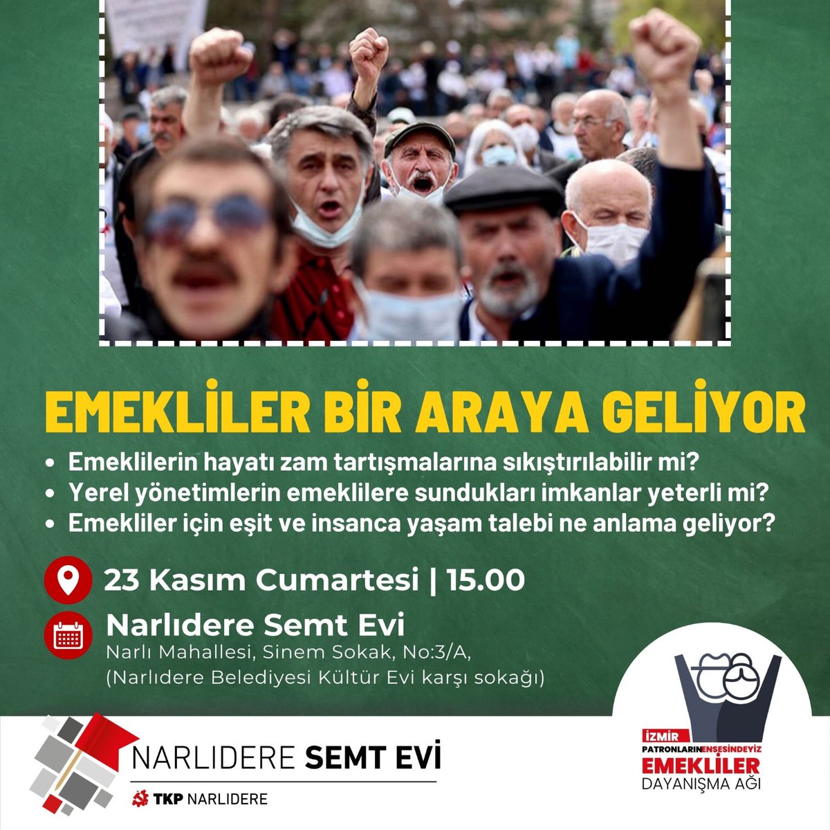 PE İzmir Emekliler Dayanışma Ağı tweet media