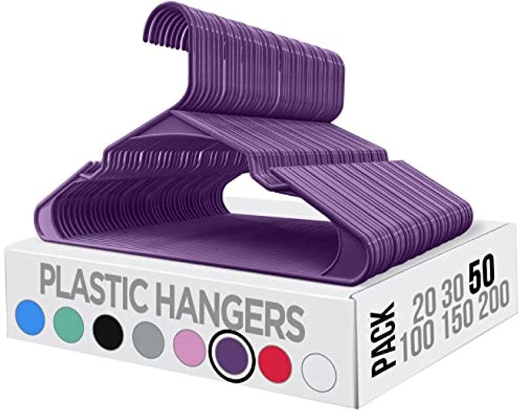 I just received Utopia Home Clothes Hangers 50 Pack - Plastic Hangers Space Saving - Durable Coat Hanger with Shoulder Grooves (Purple) - Pack of 50 - Purple from Anonymous via Throne. Thank you! throne.com/auvenil #Wishlist #Throne