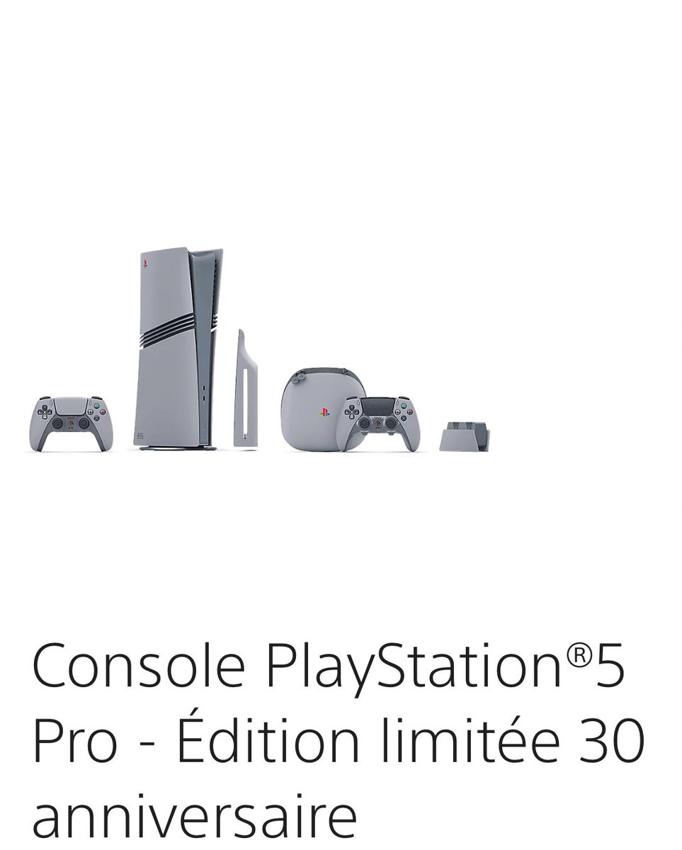 DLc77410's tweet photo. 🙏 Merci @RAID_1O pour cette pépite : la PlayStation®5 Pro - Édition limitée 30e anniversaire ! 🎮 💎 
👉 Une des 12 300 ex. au monde, maintenant dans ma collection. 
🤩 Entre convoitise et fierté, je plane à 120 FPS ! 
🎮🔥 
#PS5Pro30thAnniversary 
#RaidDesBonnesAffaires https://t.co/00DaXEGKOZ