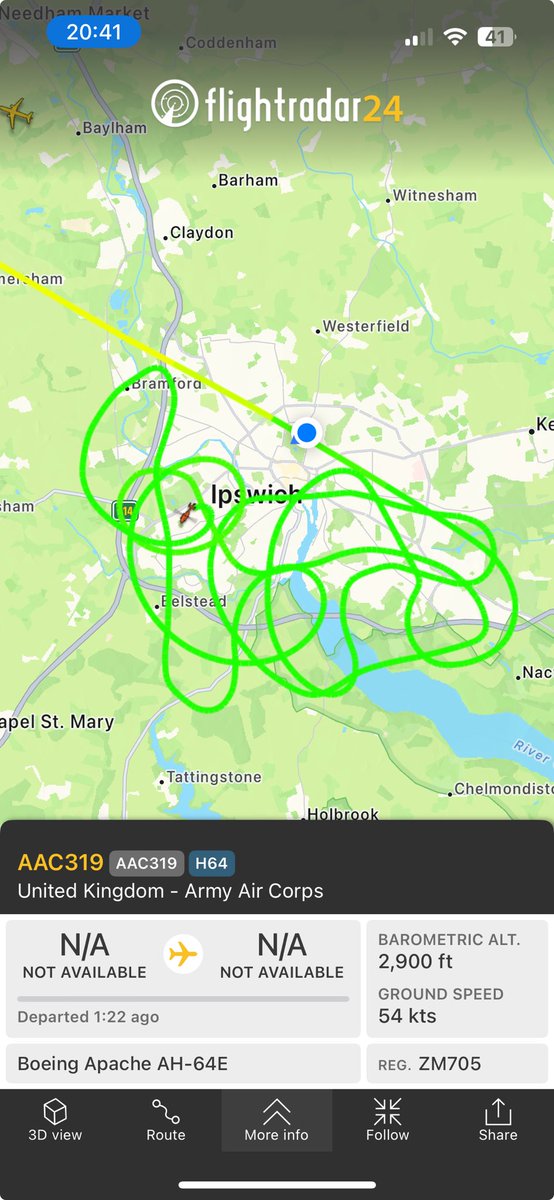 ⁦<a href="/ArmyAirCorps/">The Army Air Corps</a>⁩ lost again over #Ipswich?!