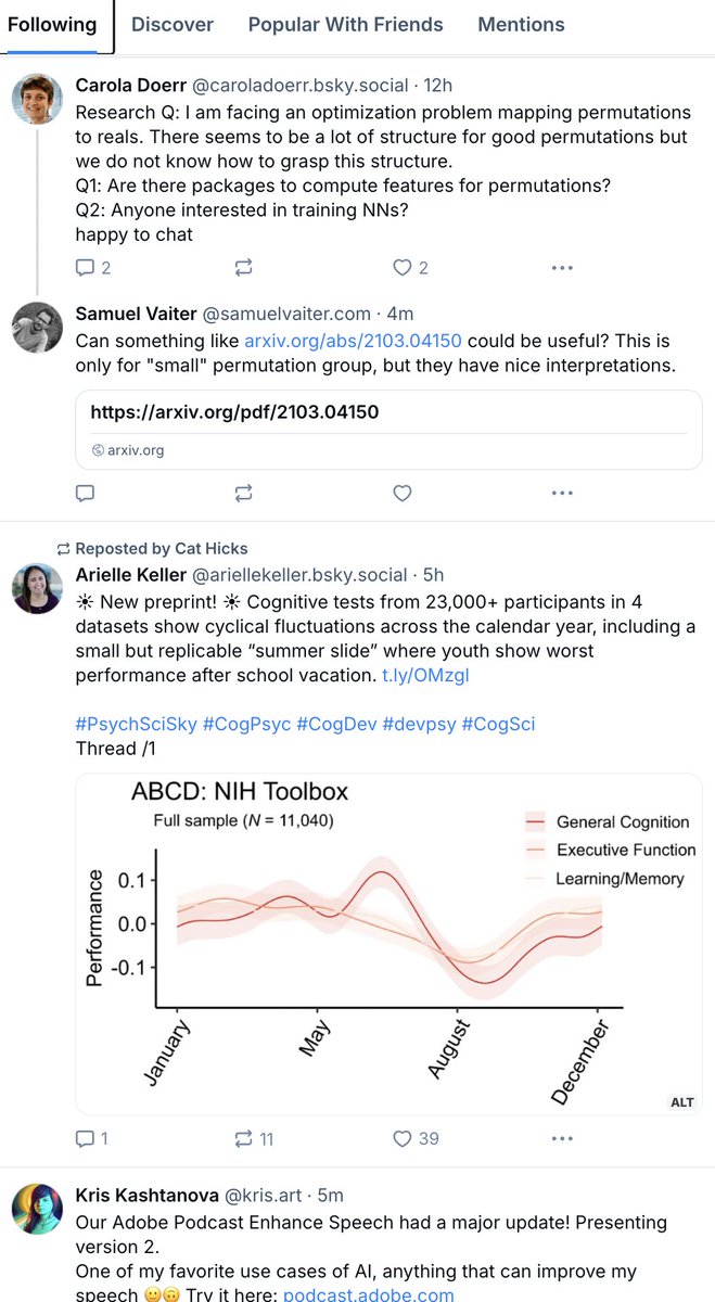 You can choose what feeds you have on your homepage -- I personally like the "popular with friends" feed (in the above tweet). The default is "following" - which looks like this for me: