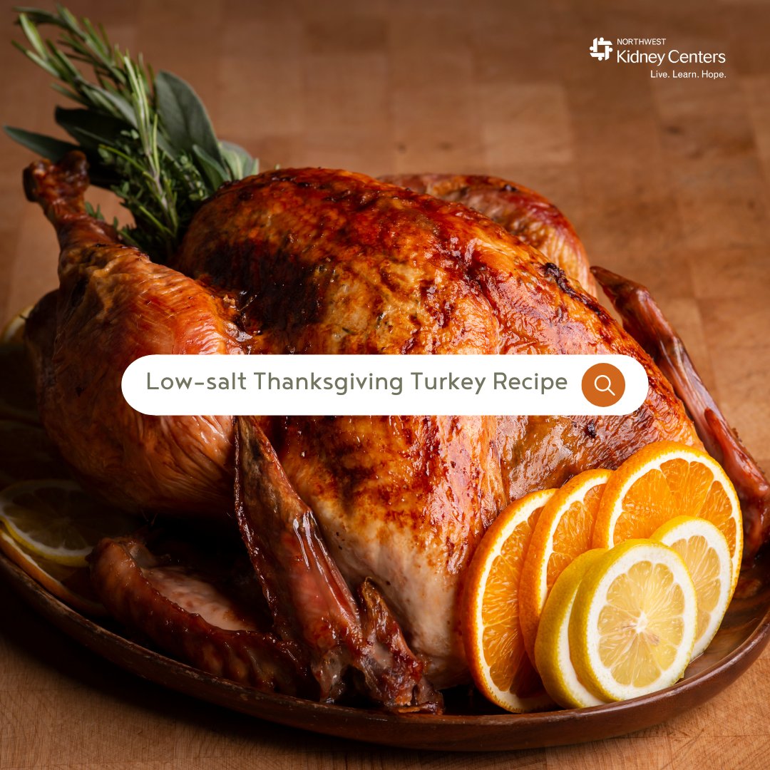 🦃 #Thanksgiving just got tastier—and kidney-friendly! Our Honey Herb Glazed Turkey is the sweet &amp; savory star your table deserves. 🍯🍋 With fresh herbs &amp; a honey-lemon glaze, it delivers big flavor without the extra salt.  Happy eating! Recipe: nwkidney.org/recipe/honey-h… #lowsalt