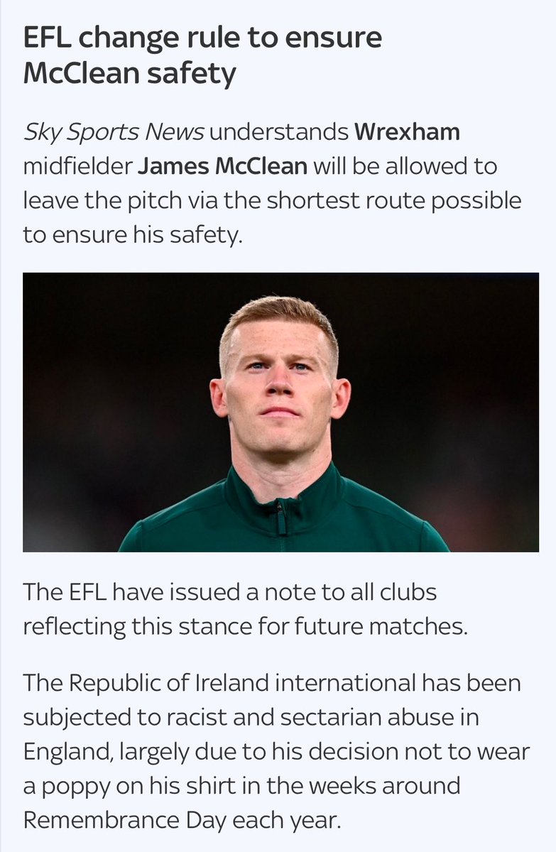 garryd11's tweet image. Fair play to the @EFL for tackling the racism and sectarian abuse issue head on… by allowing the players to leave the pitch via the shortest route… really attacking the problem at the source 🤦🏼‍♂️

That’ll show them! 

#efl #mcclean #racism