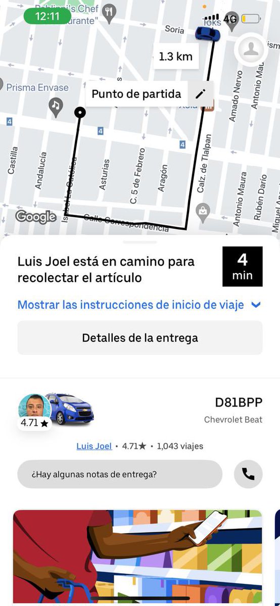 chico_elena's tweet photo. @Uber  pedí un viaje para envío de artículos, jamás se me entregó! El chofer terminó el viaje en otra dirección…hora y media y nadie que me ayude o solucione!! Pésima atención al cliente! #robo #warning #atencion https://t.co/WxAYCoUlJf