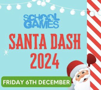 🎅✨ Moorlands Junior School is taking part in the School Games National Santa Dash on Friday 6th December!

🎄 Each year group will run 2 laps of the playground.
🎅 Festive clothing (e.g., jumpers, hats) is welcome but optional!

📢 Updates on Class Dojo.

#SantaDash2024