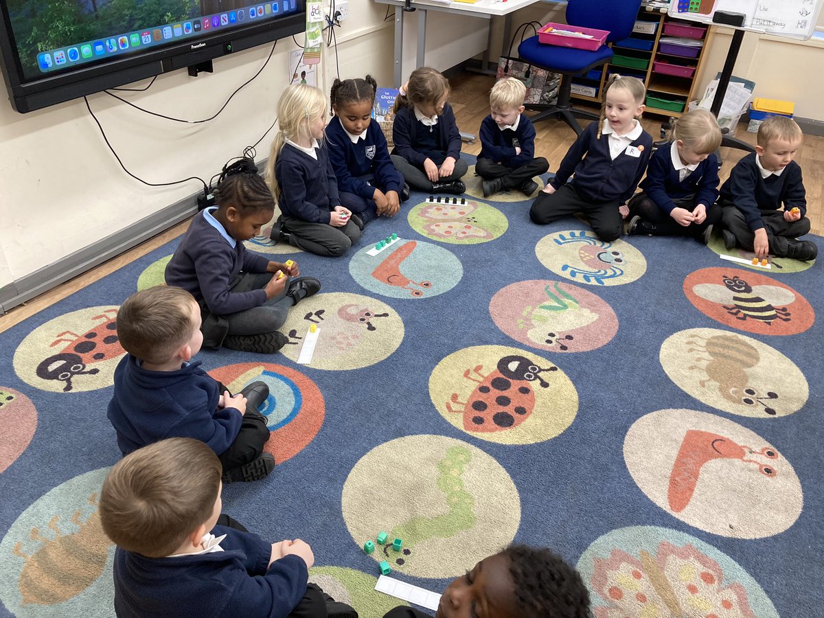 MrsMarks4's tweet photo. Some excellent partner work today in maths. The children challenged each other to solve problems involving 1 less. Well done Class 2. @WhitegateSch https://t.co/KfxkdHDhg0