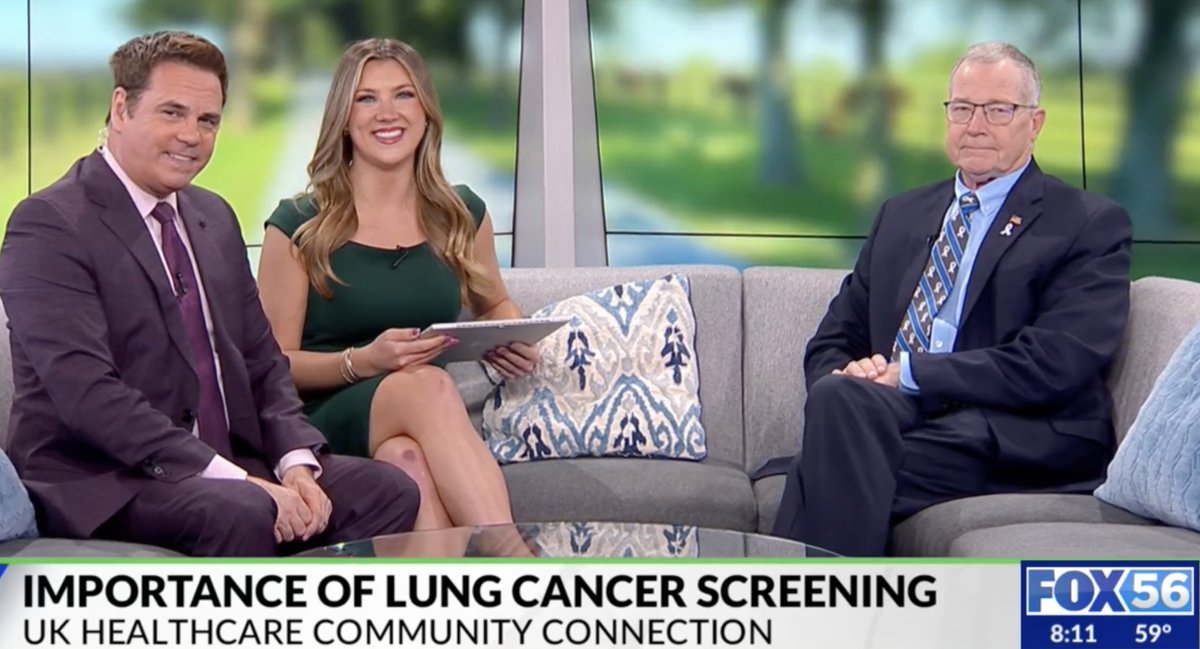 UKMarkey's tweet photo. November is #LungCancerScreeningMonth. @TimMullettMD, Thoracic Surgeon &amp; National @AmCollSurgeons CoC Chair, shares with @FOX56News why early detection can save lives. Don't wait—learn how to get screened today. Visit @UKMarkey for more information: https://t.co/153fOoOOdO https://t.co/V9MRNjH2QK