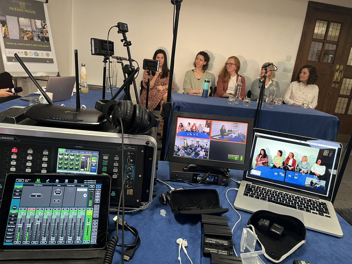 REPPR_'s tweet image. Another intense but rewarding day handling #audiovisual &amp;amp; #streaming duties for the hybrid @LondonPDCEN #studyday! 65 delegates in the room &amp;amp; over 200 online! Solo speakers, #powerpoint presentations, panel discussions, Q&amp;amp;A online &amp;amp; questions from the room! #corporate #tech