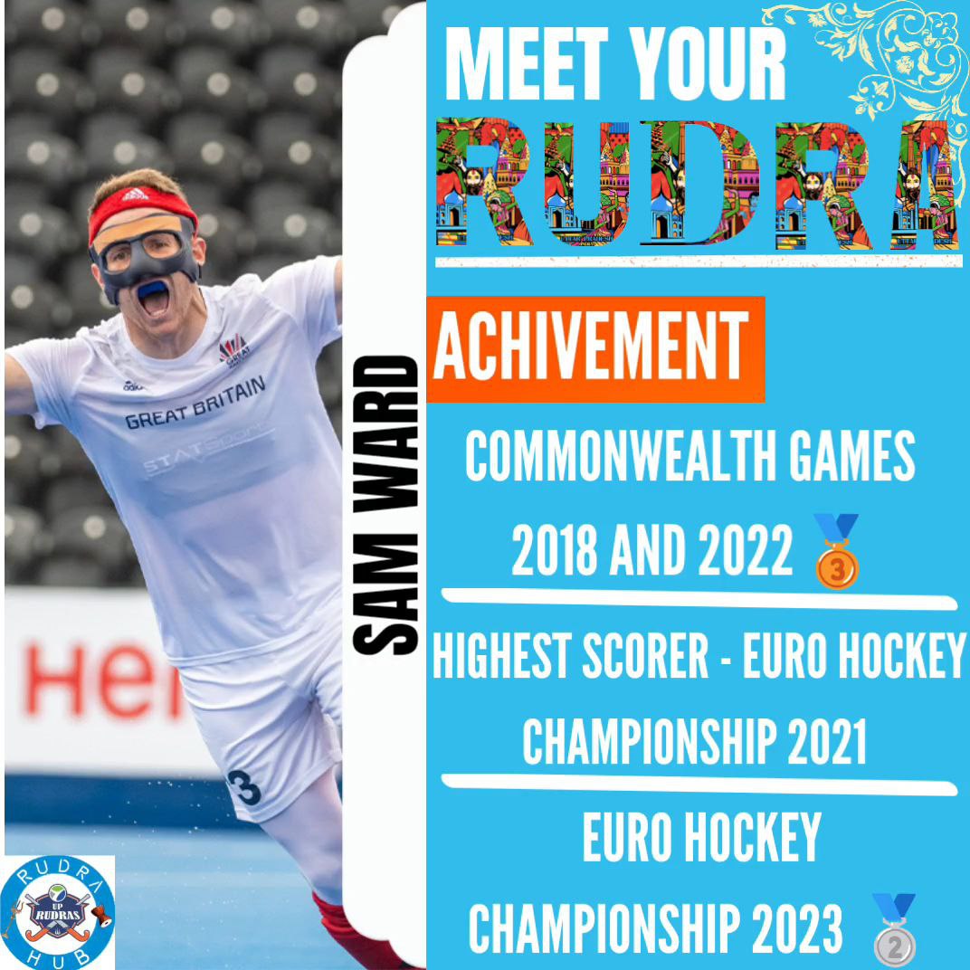 Up_RudrasHub's tweet photo. Welcome our Rudra 🔱 From 🏴󠁧󠁢󠁥󠁮󠁧󠁿
From Career Threatening Eye Injury to Biggest Goal Scoring Threat "
@Samuel_Ward13  is example of Determination,Hunger &amp; Never Give up !! 
#UPRudras🔱 #RudraHub 
#KhelengeJeeJaanse #HIL2024 #UttarPradesh • #SamWard
@HockeyIndiaLeag @UPRudras https://t.co/dzKePzaHfC