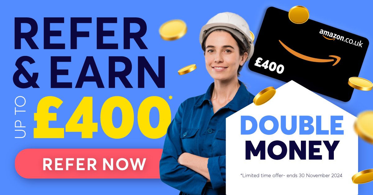 We’ve extended our Refer &amp; Earn offer—if you know a business that could use our Health &amp; Safety support, now’s the time to refer them! 💸

Earn up to £400 in Amazon.co.uk Gift Cards* when they join HS Direct.

Get started here 👉 bit.ly/4eEDzd1

#ReferAndEarn