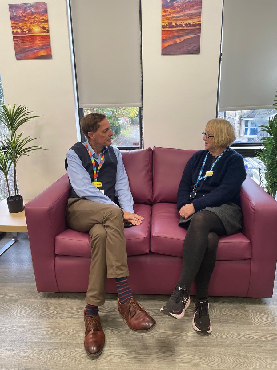 We are delighted to unveil a new staff space where staff can come along to rest and recharge. Our staff asked for more areas where they’d be able to relax away from their workspace.

The new staff rest room was funded by our charity. Visit the website: croydonhealthcharity.org.uk
