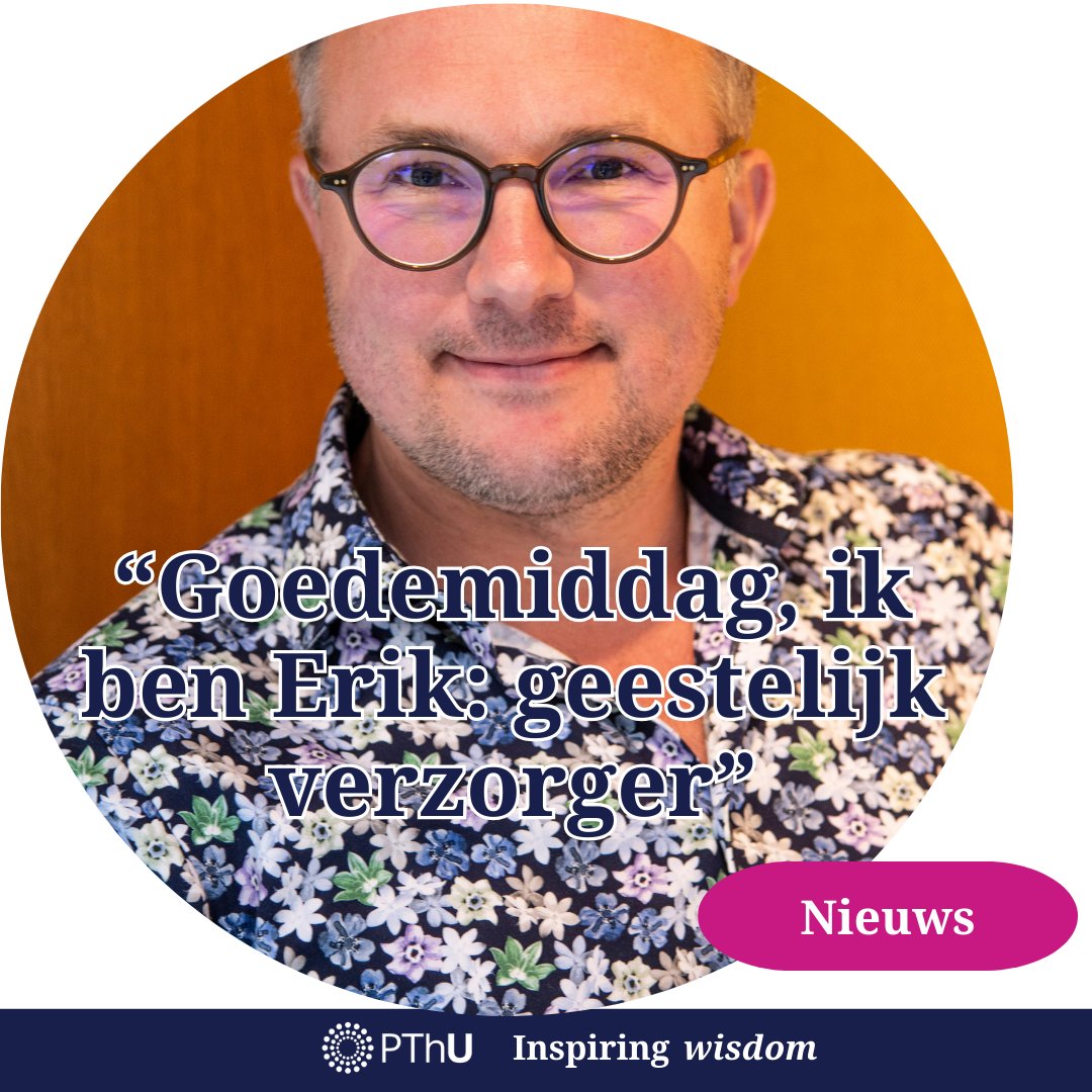 “Goedemiddag, ik ben Erik: geestelijk verzorger.” Daarmee begon Erik Olsman vandaag zijn oratie als hoogleraar Geestelijke Verzorging. De oratie is nu te downloaden van onze website.
pthu.nl/actueel/nieuws…