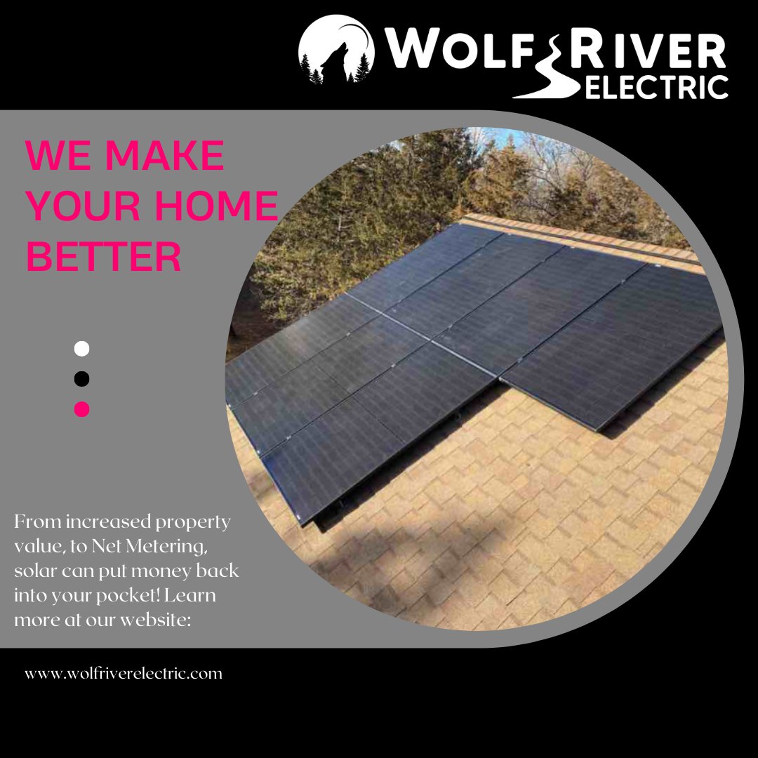 WolfRiverSolar's tweet image. We’re here to get you turned on with solar! 🌞 Wolf River Electric makes it easy to power your home with clean, renewable energy. Visit wolfriverelectric.com and start your solar journey today! ⚡ #GoSolar #WolfRiverElectric #CleanEnergy #EnergySavings #RenewableEnergy