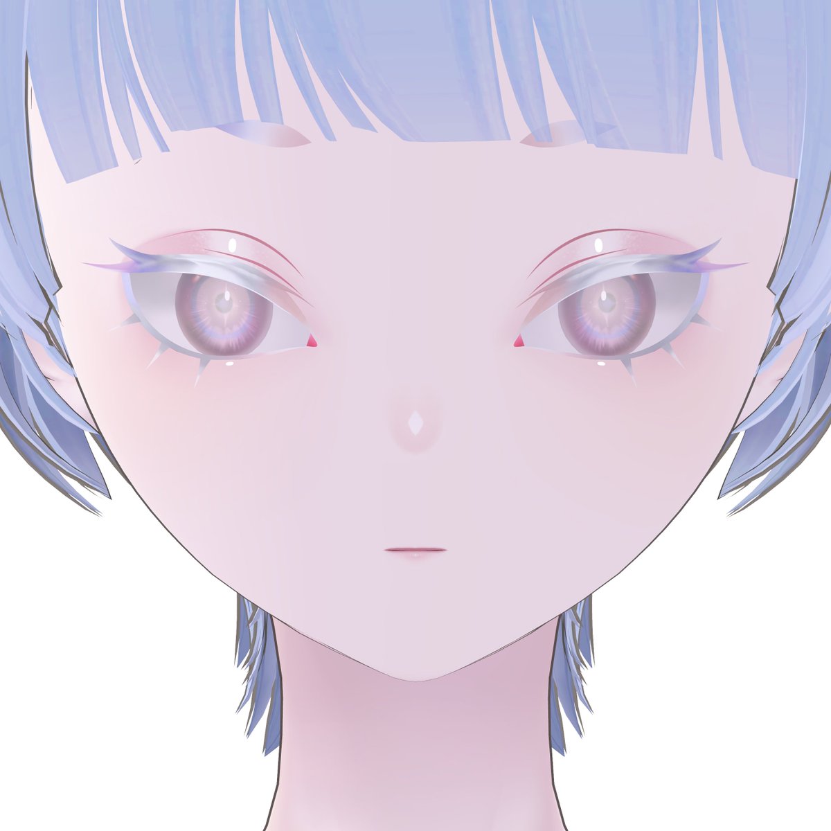 「Juliusちゃんの眉とまつ毛カラーをチェンジできるテクスチャを無料配布中!改変」|tekona0(テコナゼロ)のイラスト