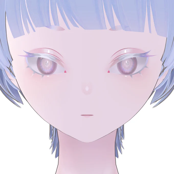Juliusちゃんの眉とまつ毛カラーをチェンジできるテクスチャを無料配布中!改変にお役立てください全11色◎無料/FREE【ユリウス】Mascara&amp;Eyebrow | #tekona0STUDIO  #booth_pm #brochiManac_3D 