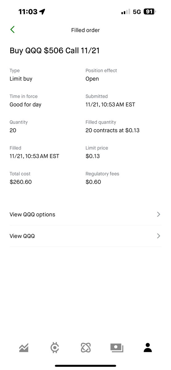 TrueKenobi's tweet image. $QQQ CALLS MADE MY DAY!
#daytrading #options