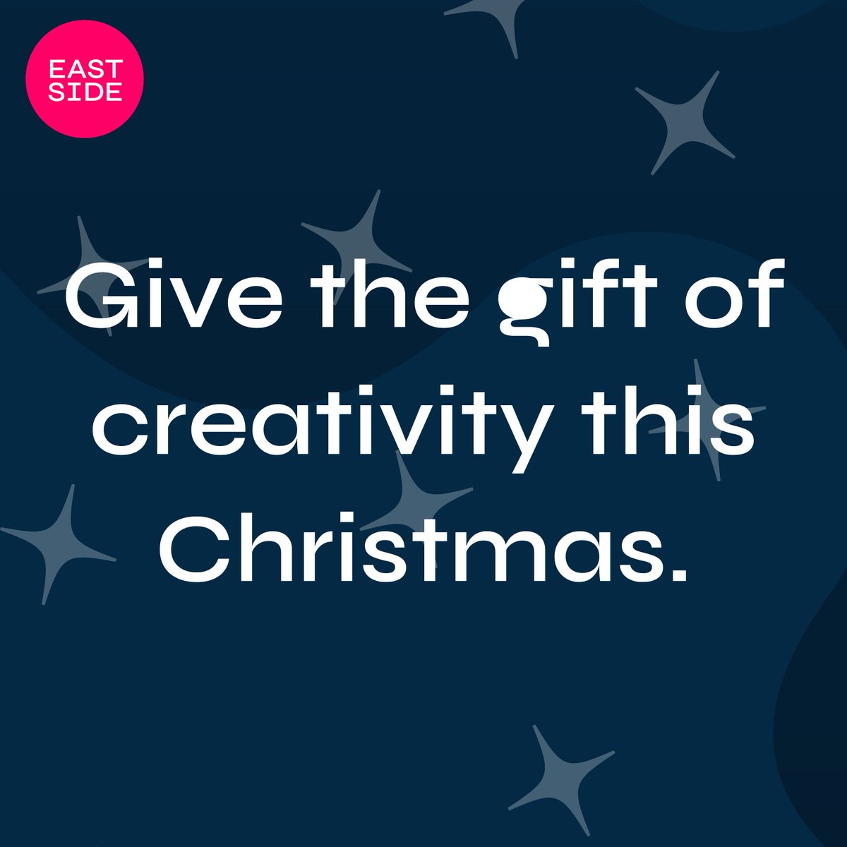 ❄️ ☃️ This festive season, we need your help to continue to inspire more young people in 2025 🎄🎁

Give the gift of creativity this Christmas.

🔗 You can donate via our website: eastside.org.uk/support