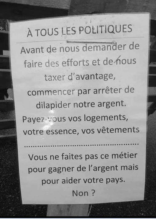 NICOLAS51267162's tweet photo. @smith51_a Les mêmes qui se sont augmenté les frais de mandat de 700 euros juste après avoir voté une réforme des retraite dont ils s'étaient eux-mêmes exemptés viennent maintenant t'expliquer que tu dois travailler gratos pour qu'ils puissent continuer à se goinfrer https://t.co/kCKsf3H4ax