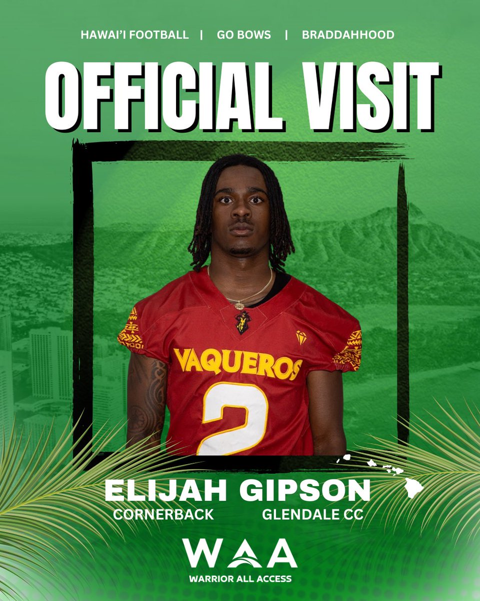 Recruiting update: #HawaiiFB will have 1 official visit this week. 
warriorallaccess.com/f/juco-cb-will…