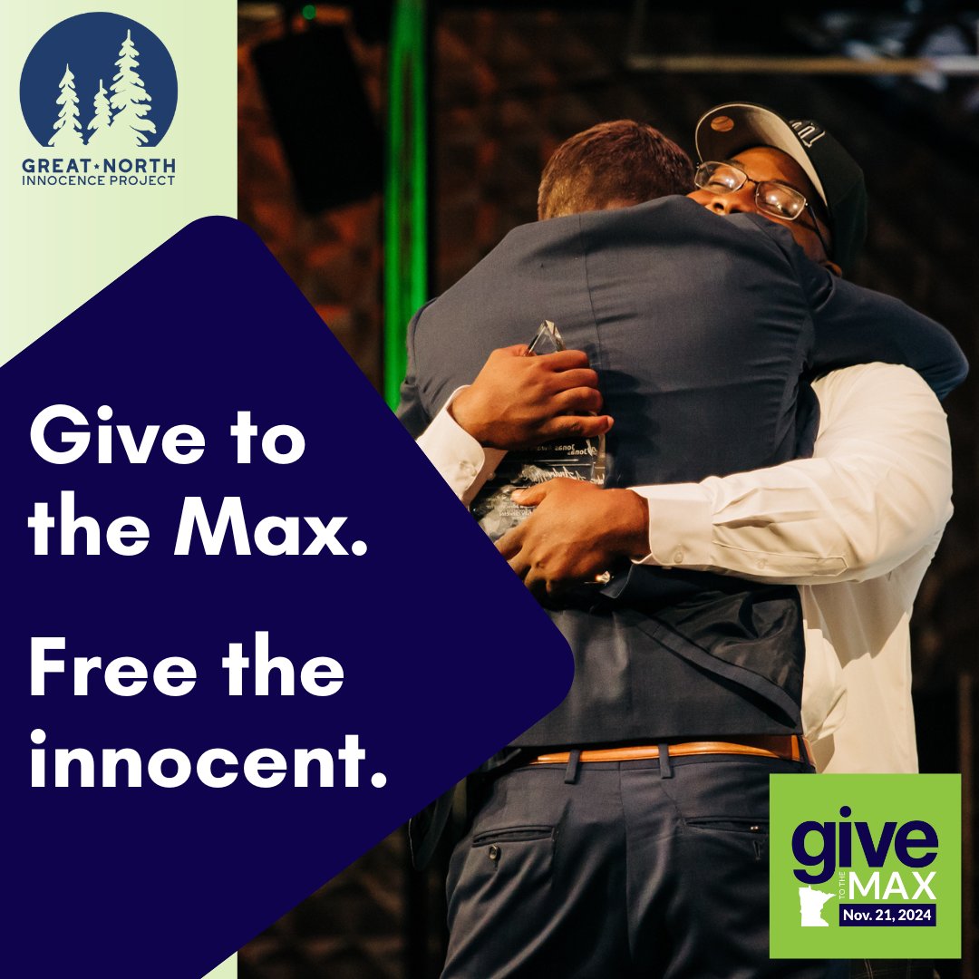 TODAY IS #GIVETOTHEMAXDAY! 

Join forces with us to free more innocent people like Marvin Haynes. Donate today on #GTMD2024 and your impact will be DOUBLED thanks to a generous $10,000 match from the Thom Family Foundation. 

💚givemn.org/organization/G…