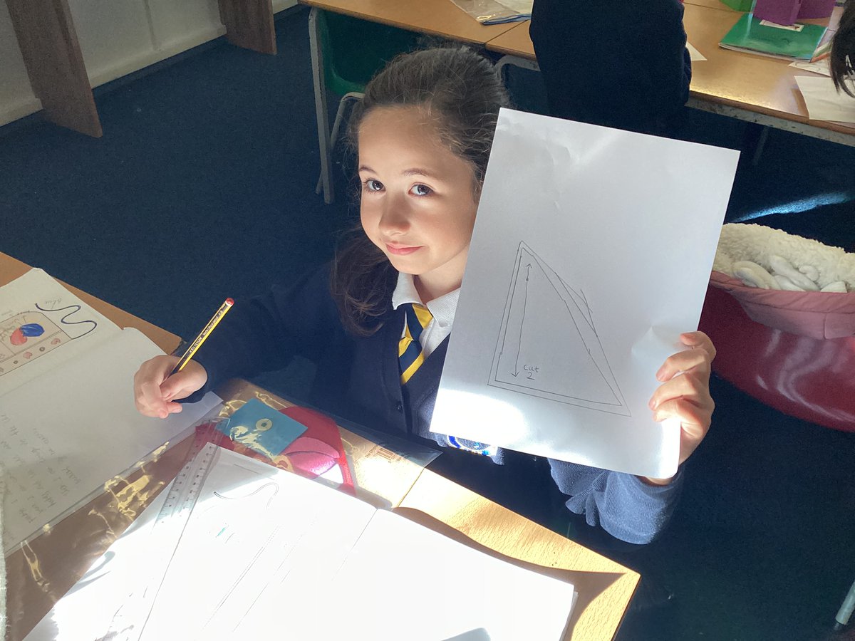 PrestonParkPrim's tweet image. Year 3 have been learning pattern cutting skills. They drafted ✏️ their pocket patterns ready to be cut ✂️ out of fabric next week! #patterncutting #PrimaryDT
