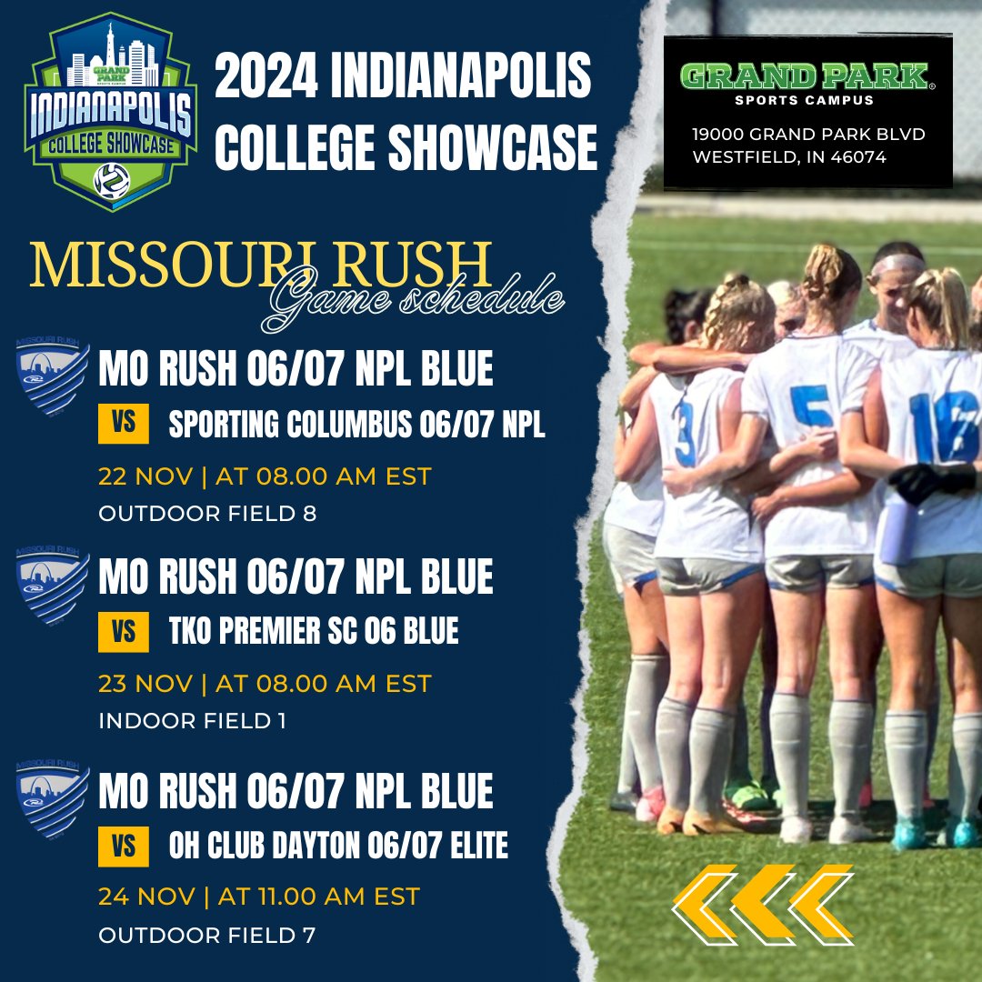 EXCITED FOR THE WEEKEND!! Games start early Friday morning!