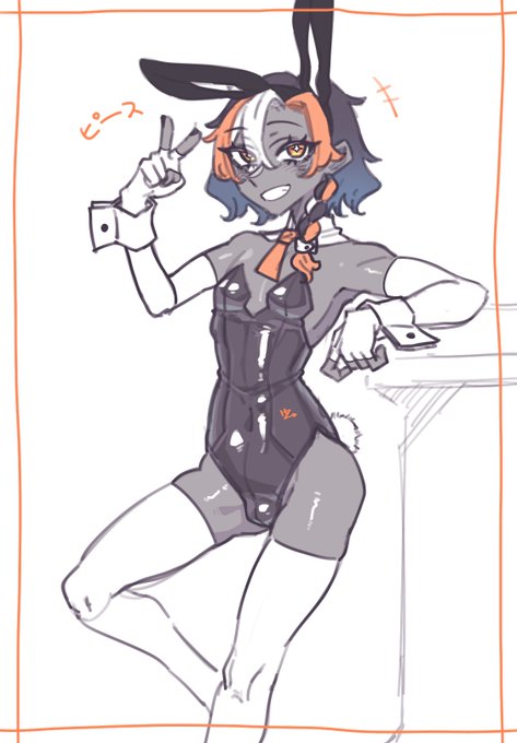 寝る前に落書き
#バニーボーイ 
#BunnyBoy 