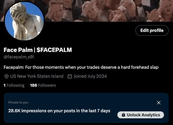 we just 3 hours in, and already 28k views on our Twitter 🤦‍♂️
if u don’t wanna facepalm, buy now
idiots selling rn are gonna facepalm real soon🤦‍♂️🤦‍♂️🤦‍♂️