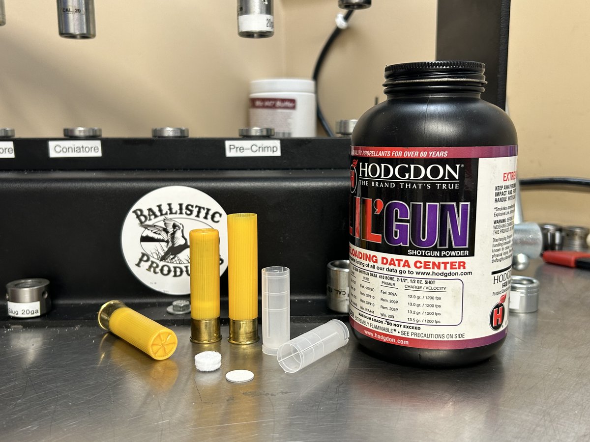 BProducts's tweet image. This week, we stocked up on steel shot and couldn’t resist putting it to good use in a new 20-gauge load! This load is perfect for hunting waterfowl. Keep an eye on our website— the recipe will be live later today.
#ballisticproducts #reloading #reloadingbench #shotgun