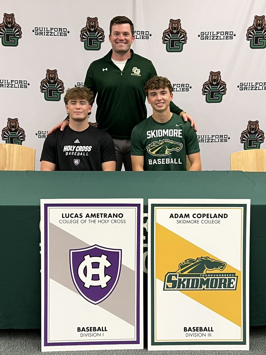 Very proud of seniors Lucas Ametrano &amp; Adam Copeland who will continue their baseball careers in college! #ctbase