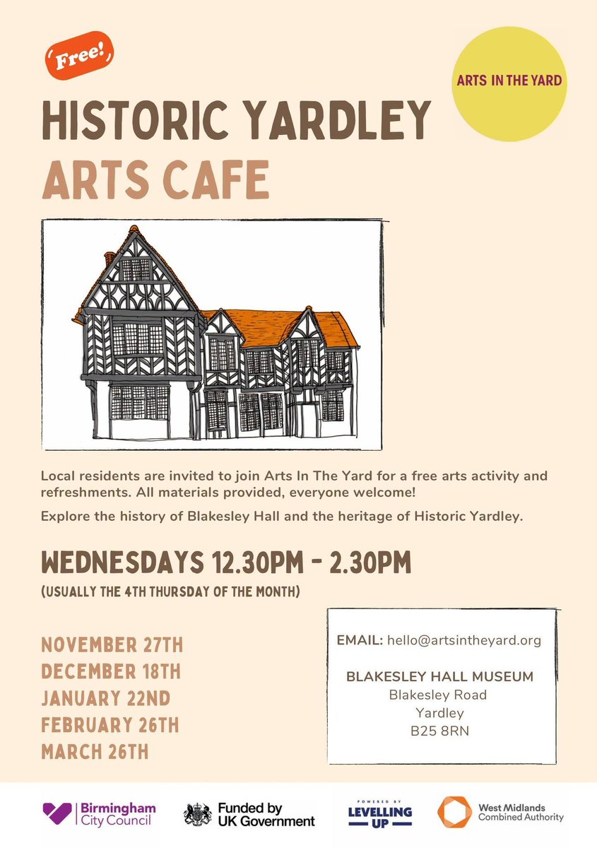 Arts In The Yard (@artsintheyard) on Twitter photo We're delighted to share that the super talented Juneau Projects will be leading our #Historic #Yardley #ArtsCafes at <a href="/Blakesley_Hall/">Blakesley_Hall</a>. Join us next week & make a rag rug. Ben & Phil will introduce you to the technique & demonstrate how to make #designs using #recycled fabrics. We're delighted to share that the super talented Juneau Projects will be leading our #Historic #Yardley #ArtsCafes at <a href="/Blakesley_Hall/">Blakesley_Hall</a>. Join us next week & make a rag rug. Ben & Phil will introduce you to the technique & demonstrate how to make #designs using #recycled fabrics.
