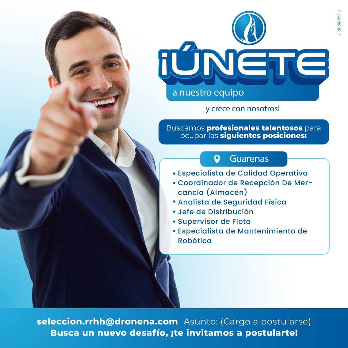 En Droguería Nena, C.A. estamos recibiendo nuevos talentos para diferentes cargos en Guarenas. 

Envíanos tu CV a seleccion.rrhh@dronena.com 

 ¡Postúlate y se parte de nuestra Gente Nena!  

#Empleo #DrogueriaNena