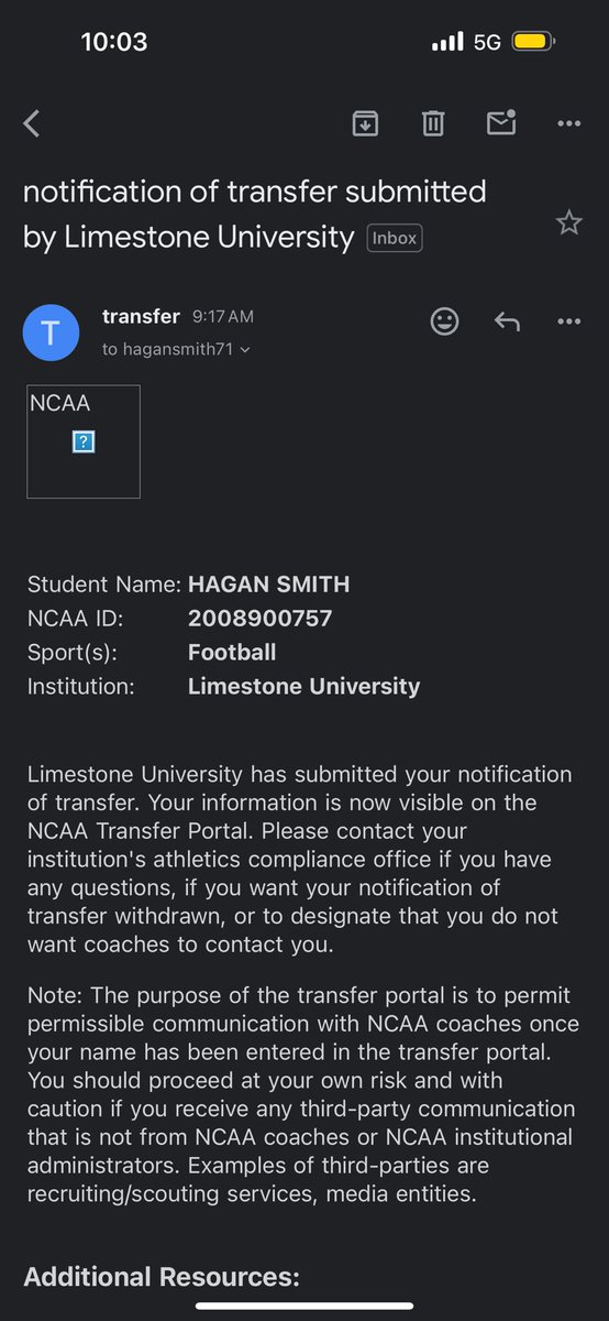 HaganSmith76's tweet photo. Officially entered the portal as a redshirt junior with 2 years of eligibility left‼️ 
- 6’5 305 pounds 
- Offensive Lineman 
- Film: https://t.co/GulAhBRAML  
@train0187 @Coach_Lane8 @jrlindsaysmith @GraysonSmith77 @Lindzy_Smith https://t.co/ydF370v2zv