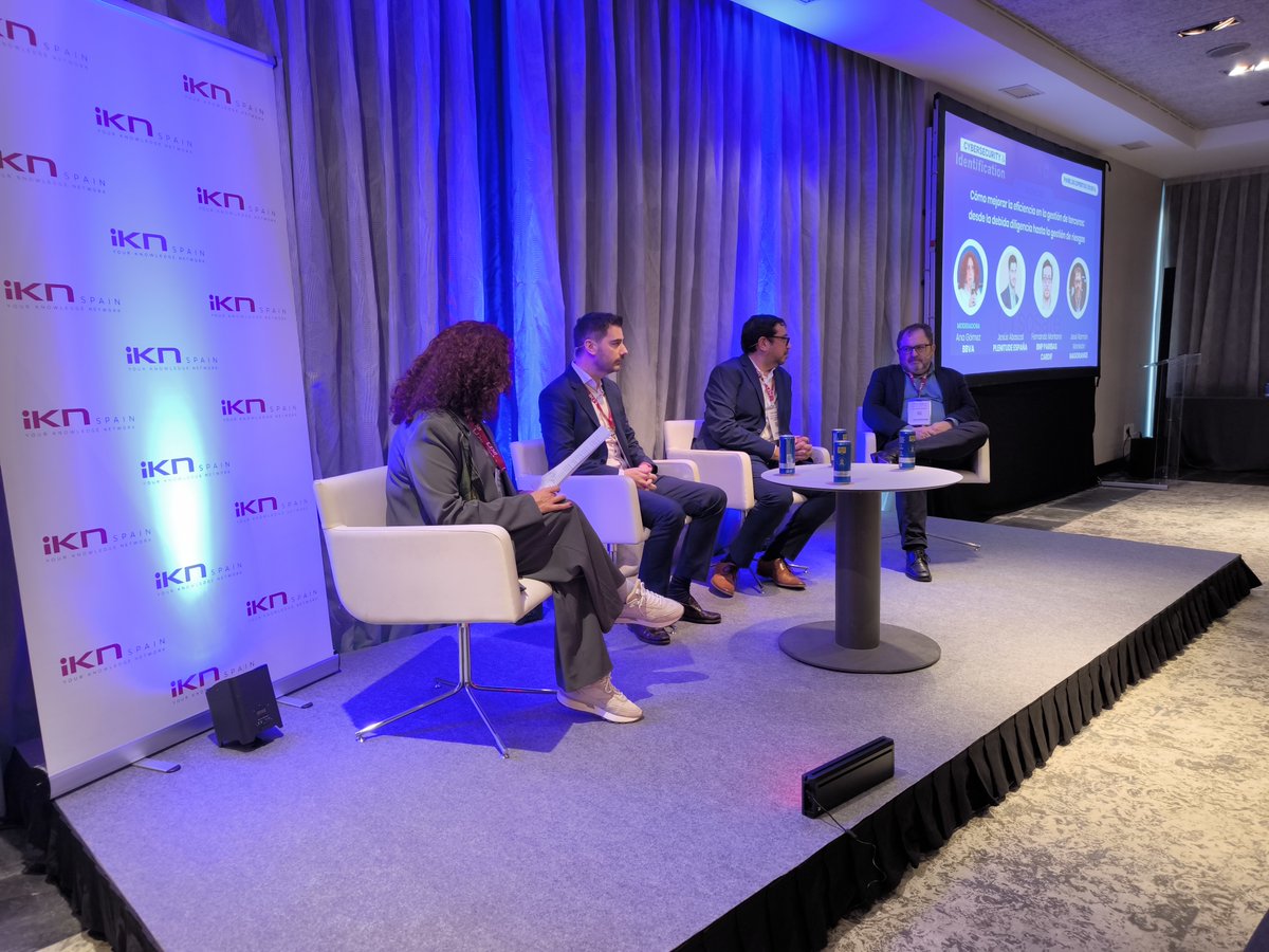 🔒 Los paneles de la tarde  en #CybersecurityIdentification24 han abordado temas como:
📋 Gestión de terceros
🤖 Impacto de la IA en la ciberseguridad
🚀 Nuevas tendencias en la detección de amenazas y protección de datos.