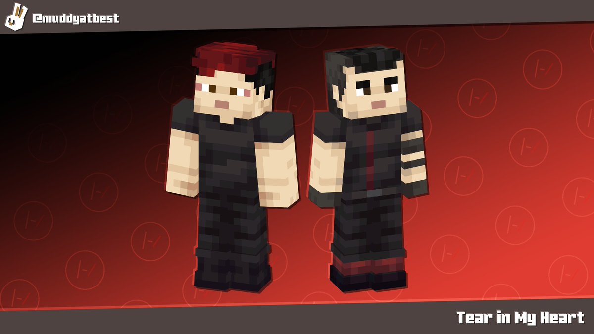 "my heart is my armor"
#twentyonepilots inspired Minecraft skins🫀